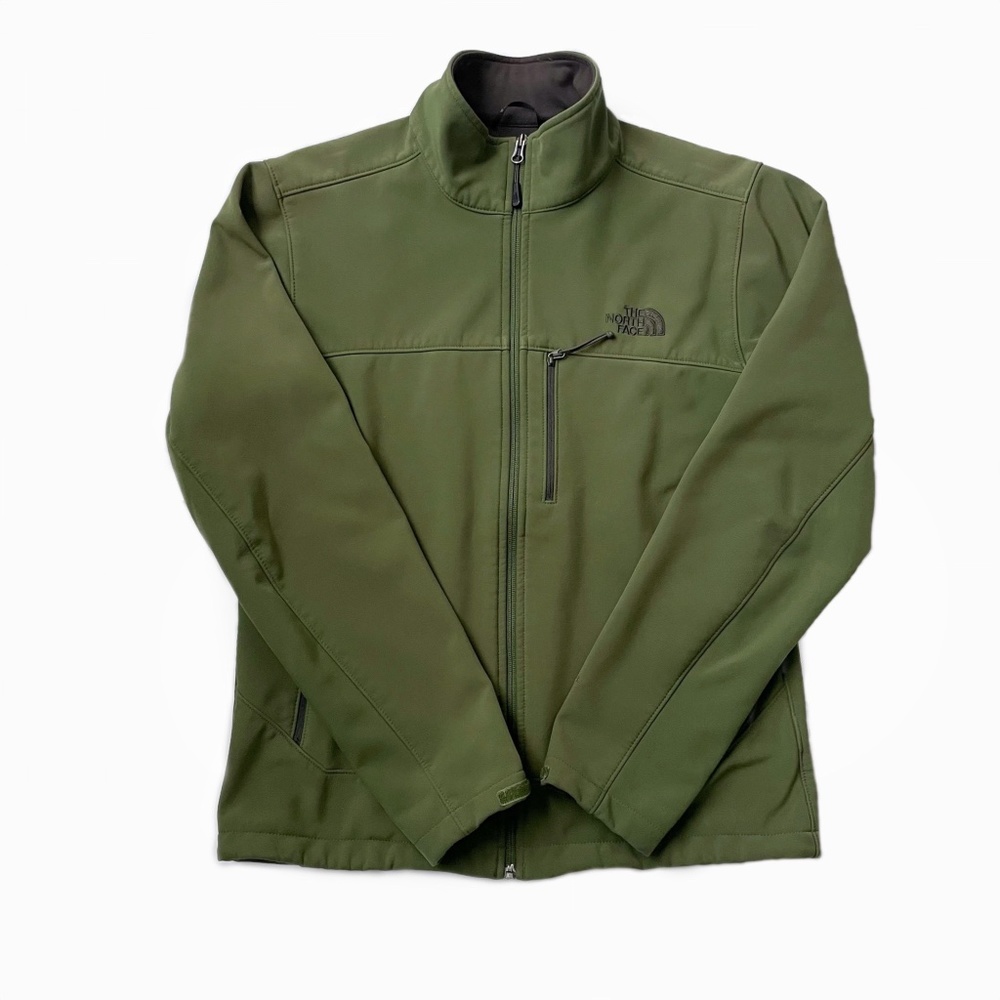 The North Face Men's Apex Bionic Jacket, WindWall Soft Shell, Olive Green, Small